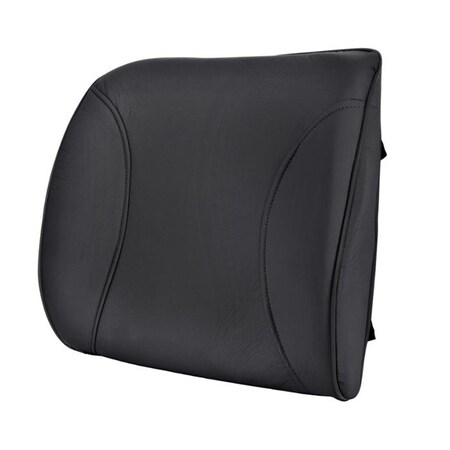 Motor Trend Lumbar Back Support Cushio - Pu Leather/Black BS-300-BK